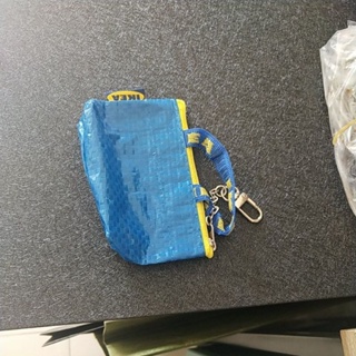 IKEA購物袋造型鑰匙圈零錢包