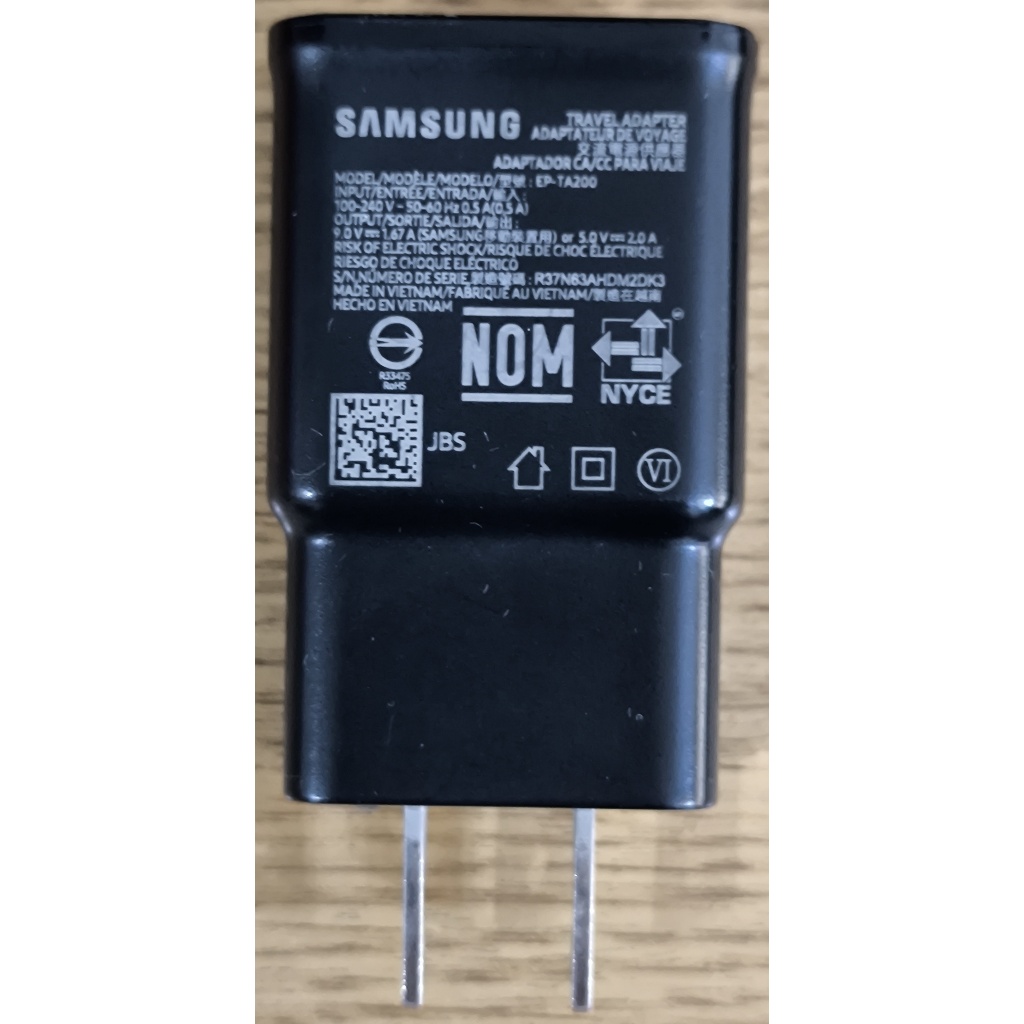 #SAMSUNG #三星 #原廠 EP-TA200 15W 快充旅充電頭Type A充電器(適用Note/S) #充電器