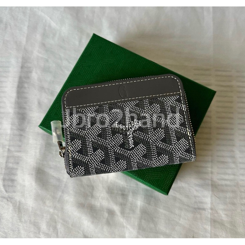 (Jbro2hand)需代購GOYARD Matignon Mini Wallet 高雅德 方形錢包 灰色 日本代購