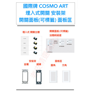 現貨供應 日本進口 Panasonic 國際牌 COSMO ART 燈開關零件 開關主體