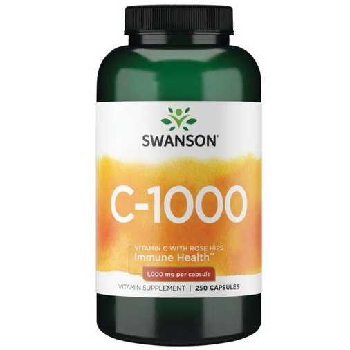 【Swanson】免運 vitamin C 維他命C 添加玫瑰果 1000mg 250粒