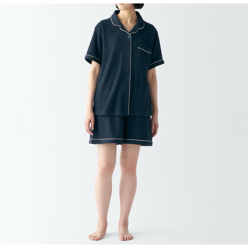 日本 無印良品 MUJI無印代購 ｜ 綿平織 短袖睡衣 家居服 XS-XXL （新商品）毛巾布