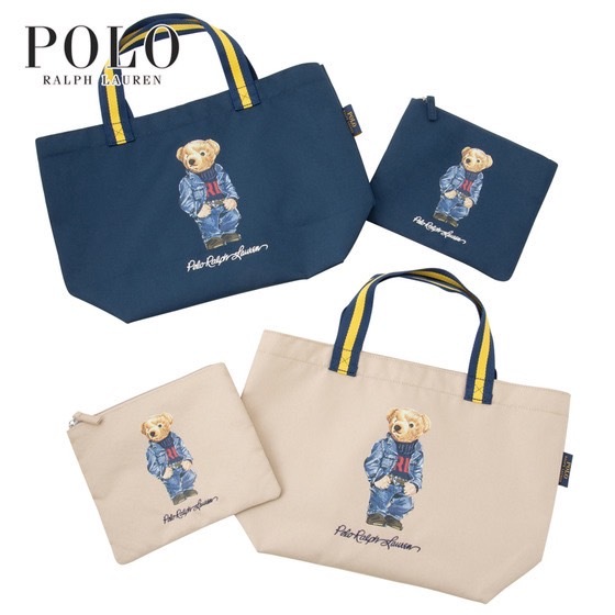 【日本】預購 POLO RALPH LAUREN Polo Bear POLO小熊 可收納手提包 托特包 手拿包 購物袋