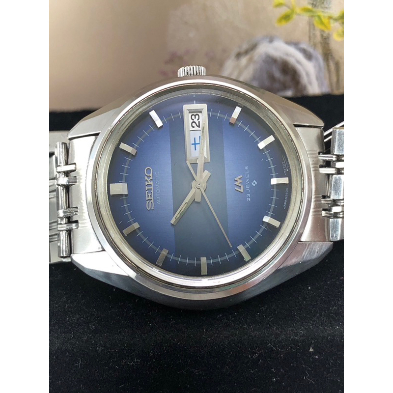 二手SEIKO LM 5606-7281 折光藍面 自動機械錶