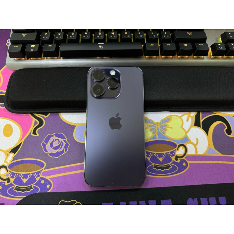 二手 I phone 14 pro 紫色 128g 自售女用機 功能正常