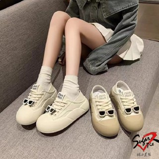 可愛墨鏡😎兩穿厚底穆勒鞋【臺灣現貨快出】蛋糕鞋 休閒鞋 小白鞋 厚底 增高 飾扣 復古風 文青 可後踩 懶人鞋 221