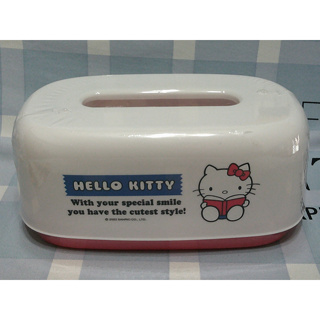 Hello Kitty 彈跳式面紙盒 衛生紙盒 雷射標籤