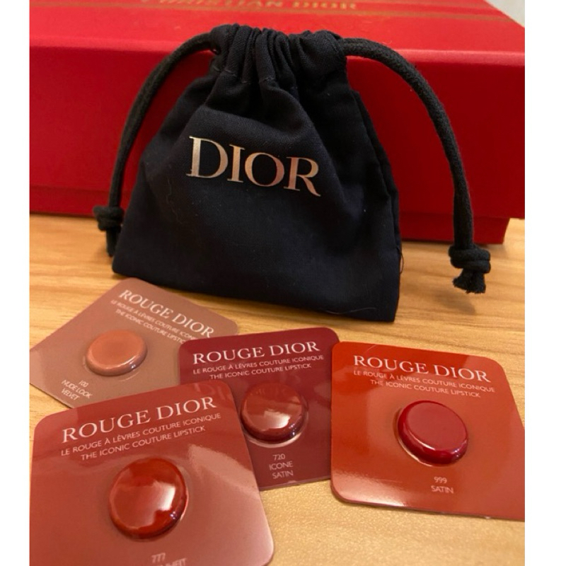 全新 一套四色 專櫃 Dior 迪奧 藍星 唇膏 試色 含新色 唇卡 777 720 100 999