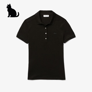 代購 lacoste POLO衫 女生上衣 短袖 女生POLO衫 素色 net polo衫 網眼POLO衫 黑色 白色