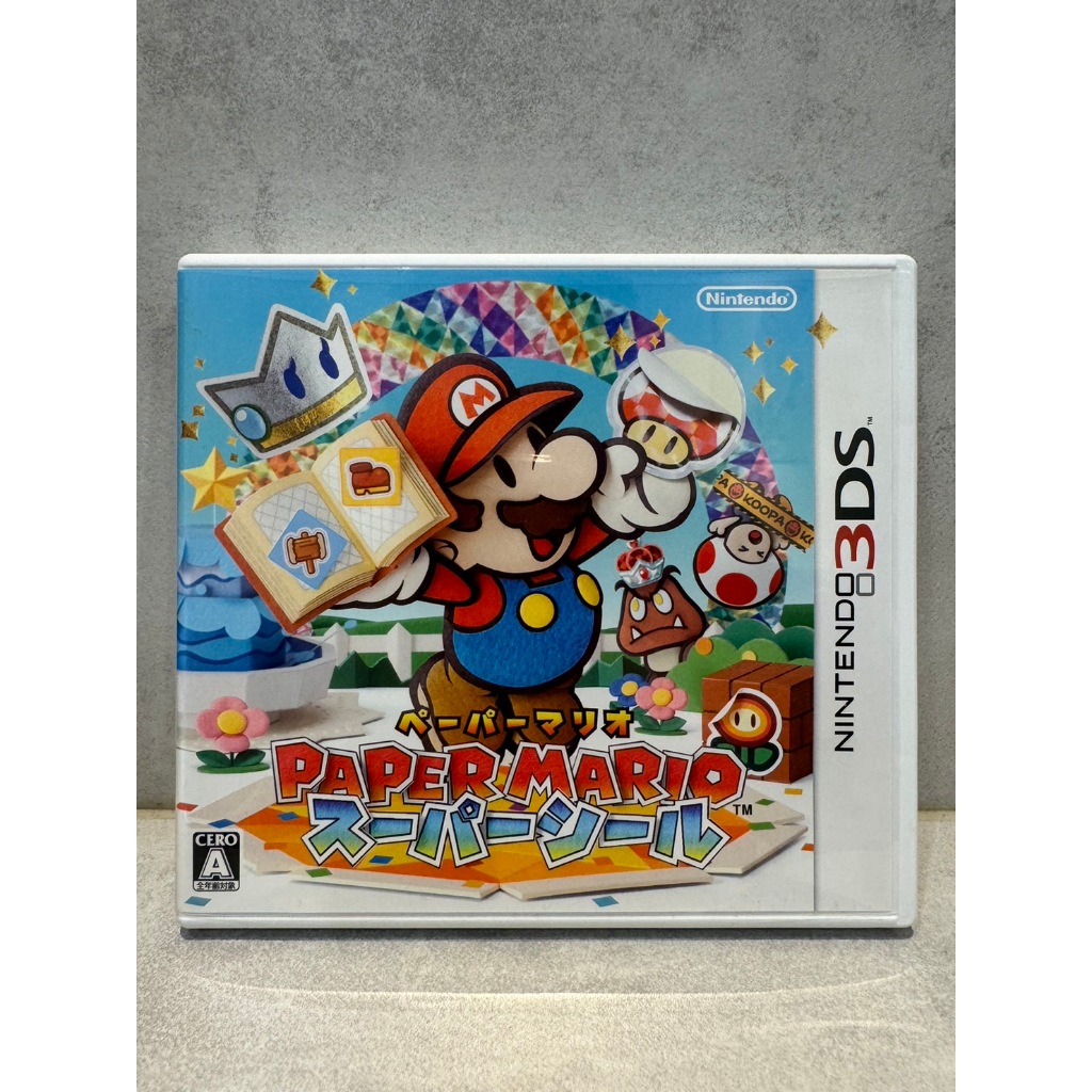 日版 3DS 紙片瑪利歐  狀態良好 日文 超級貼紙 Paper Mario Sticker Star