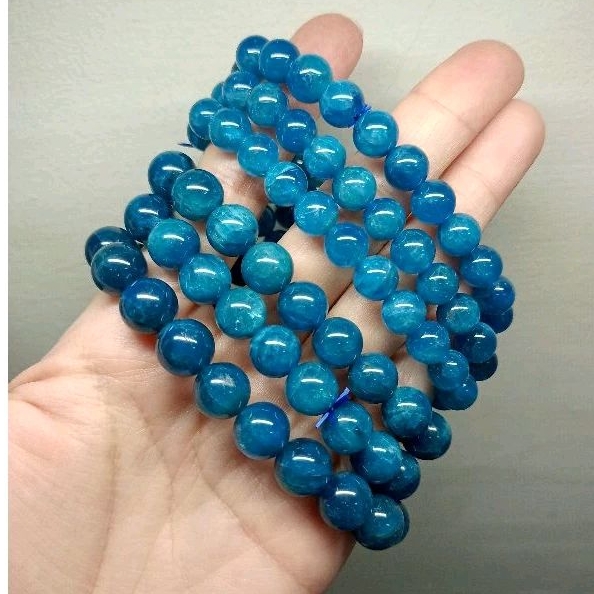 《SHIN》藍磷灰 藍磷灰石 磷灰石 藍磷輝 手環/手串/手珠/手鍊 水晶 水晶批發