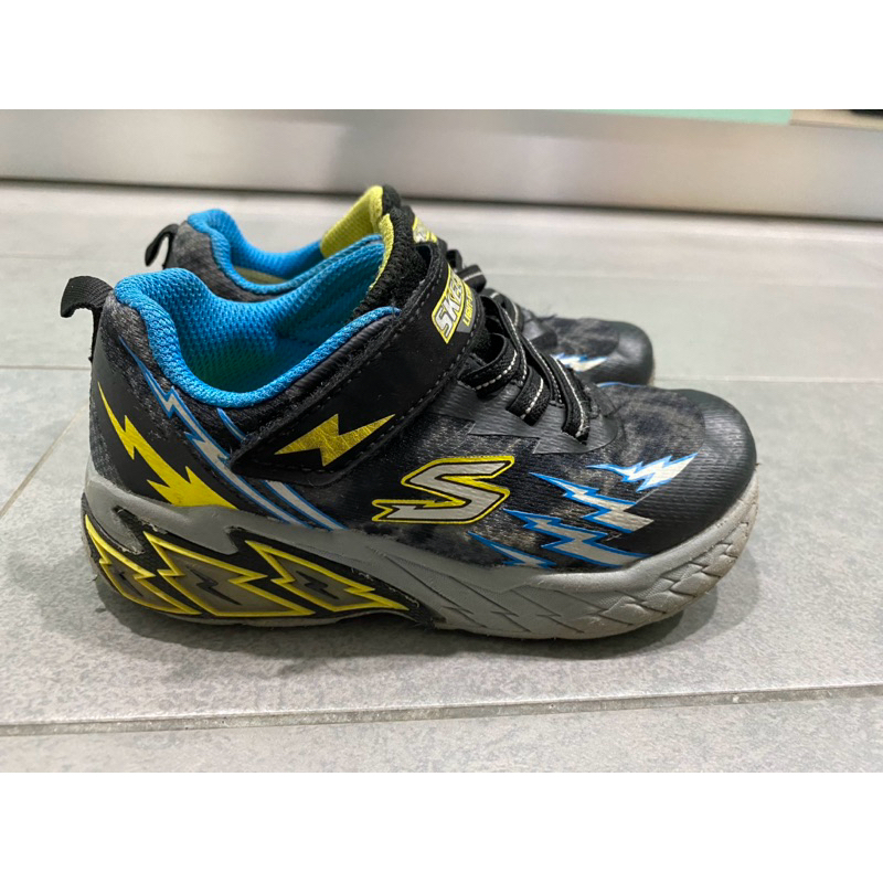 SKECHERS二手閃電童鞋（16cm)