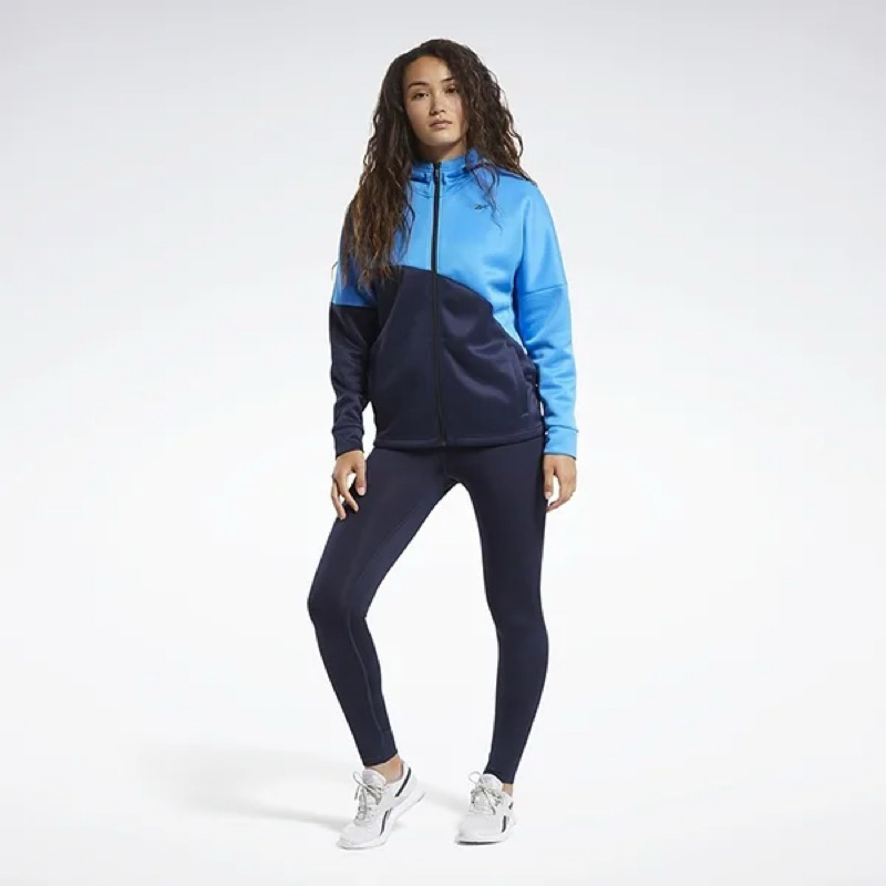 Reebok TS TRACKSUIT 女 運動套裝 長袖連帽外套 緊身褲