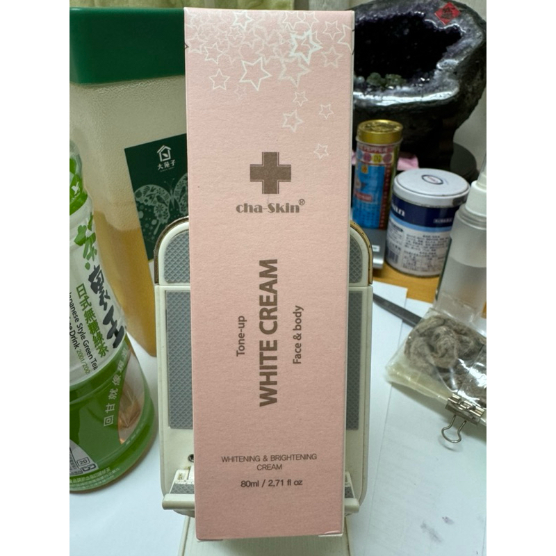 全新韓國Cha-Skin粉紅肌光燈泡素顏霜，80ml效期2024.07.29
