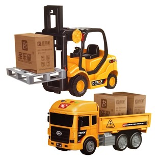 【Hi-toys】炫光音樂慣性摩輪貨車+堆高機套裝組(模擬設計/會講故事)