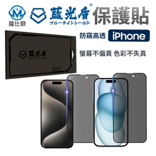 藍光盾 iPhone 抗藍光 防窺 螢幕保護貼 玻璃貼 i15 i14 i13 i12 i11 i16e Pro Max