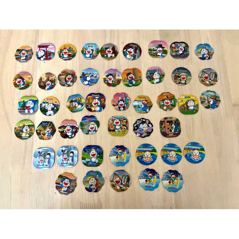 絕版～7-11哆啦A夢立體浮雕磁鐵環遊世界36國～懷舊限定版46個