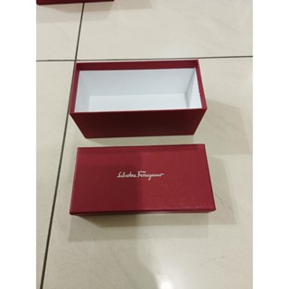 正版原廠 Salvatore Ferragamo 費洛加蒙 紙盒 眼鏡盒 橫式 紅色 硬版紙盒 太陽眼鏡盒 收納盒 禮盒