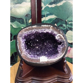 重:4.3KG- @橘色邊@精品esp烏拉紫水晶洞{閃閃發亮}-