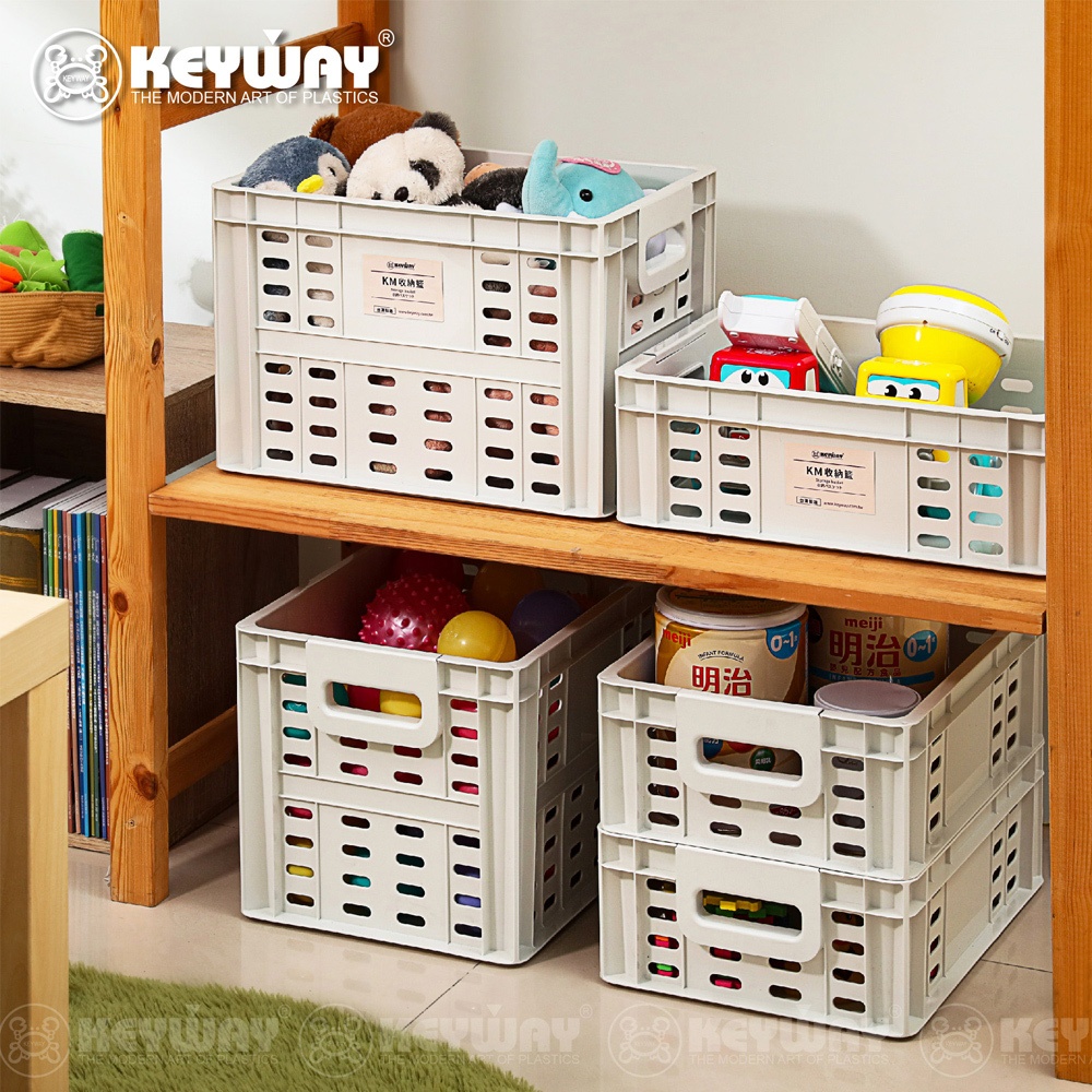 《真心良品》KEYWAY聯府KM儲物收納籃23L/12L/KM1009/KM1010/空櫃收納/系/置物籃/開發票層櫃