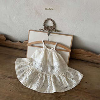 thelala 幾何鏤空吊帶洋裝｜女童洋裝 兒童洋裝 嬰兒洋裝 寶寶洋裝 兒童衣服 寶寶衣服 韓國童裝