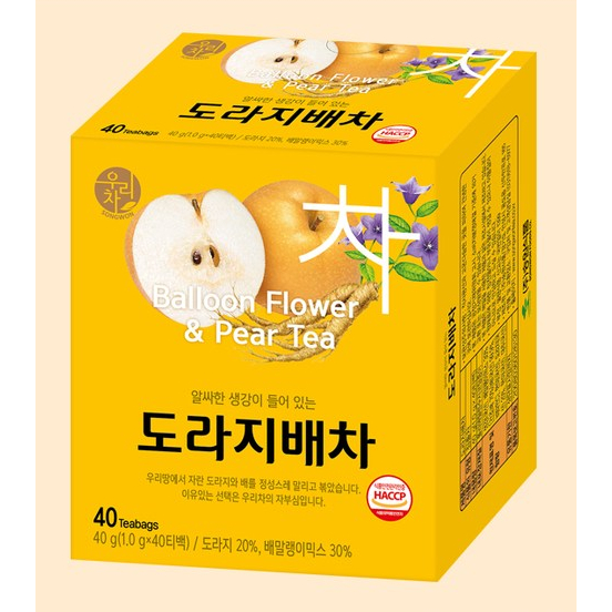 《現貨》正品保證 SONGWON 桔梗梨茶 茶包 40入 韓國 WK.KOREA