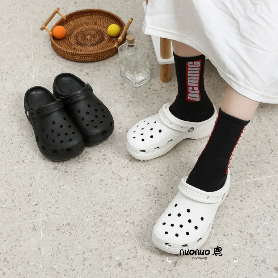 【nn鹿】crocs classic platform clogs 雲朵鞋 洞洞鞋 穆勒鞋 增高 厚底 防水206750