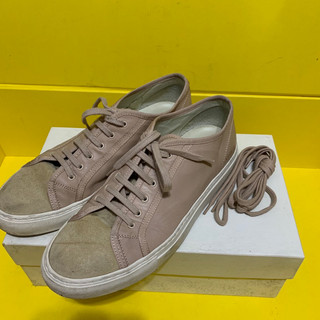 woman by common projects 拼皮 麂皮 牛皮 休閒鞋 平底鞋 懶人鞋