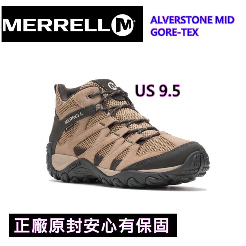 (特價9.5號)MERRELL ALVERSTONE MID GORE-TEX 男中筒防水登山健行鞋 ML135445