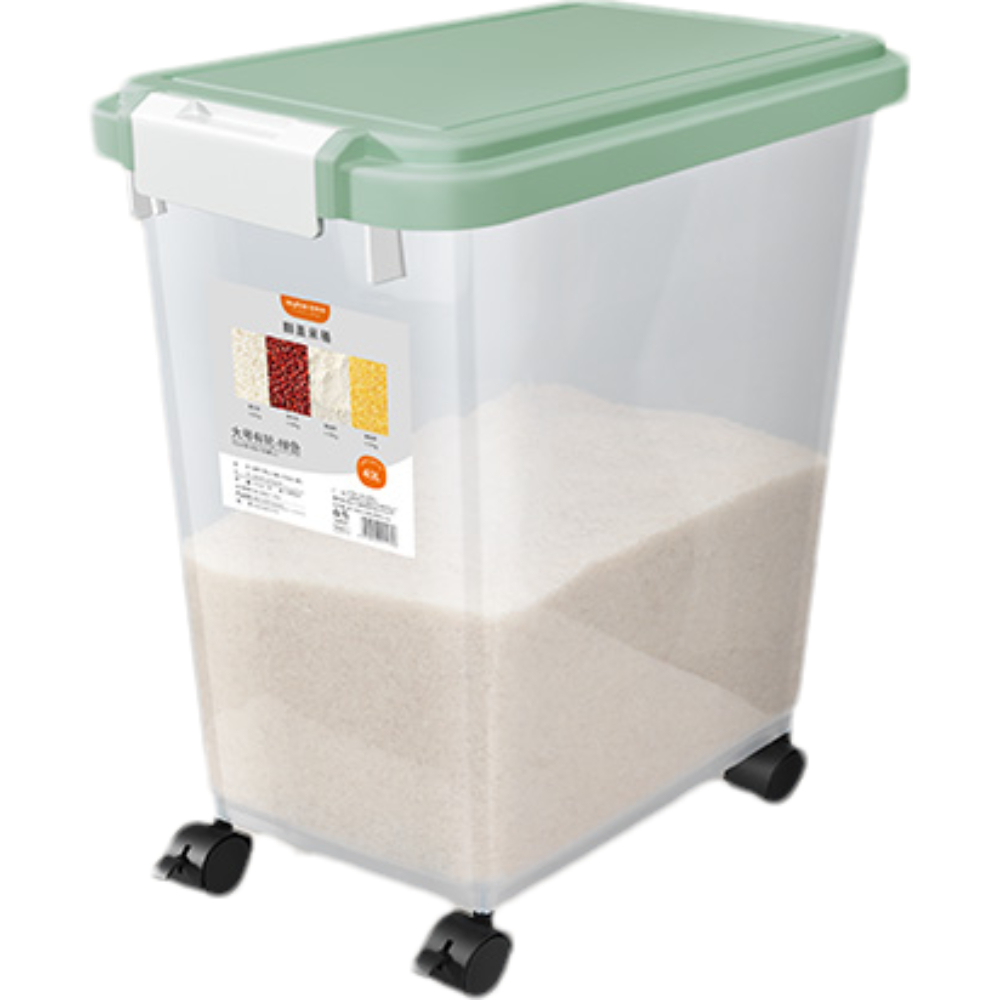 【OSLE】土城現貨 米桶 儲米桶 飼料桶 米桶家用50斤裝密封麵粉儲存罐大米食品級米箱收納盒