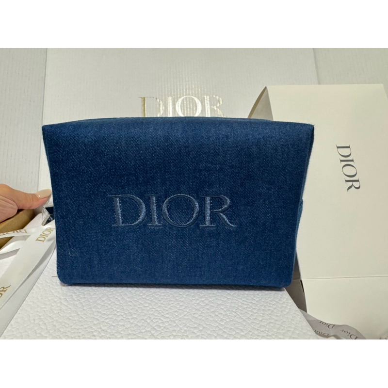 /全新/DIOR 迪奧丹寧化妝包 誠可議價