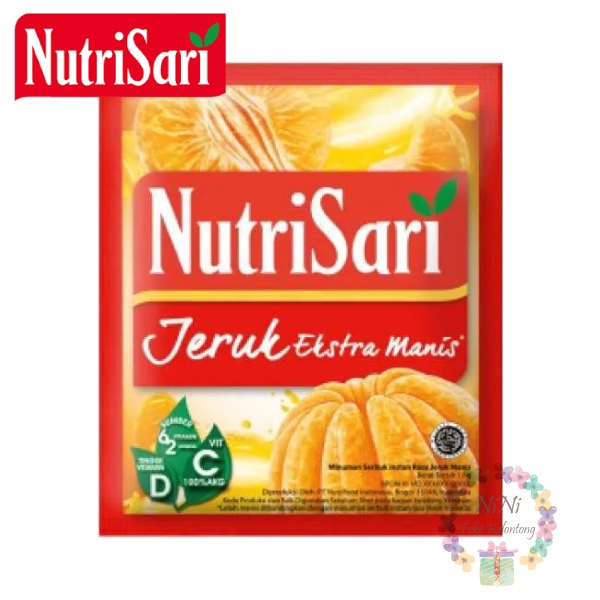 印尼 NUTRISARI Jeruk Extra Manis 橘子 果汁調味粉 Sachet - Minuman