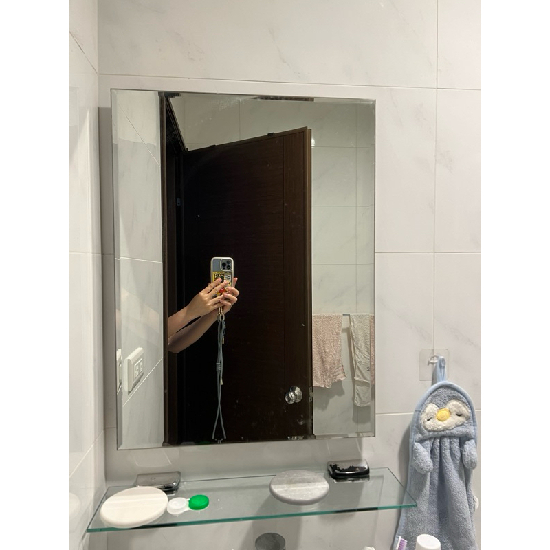 ［ 二手出清 ］ 浴室鏡子 45*60cm 單片鏡子 除霧功能正常