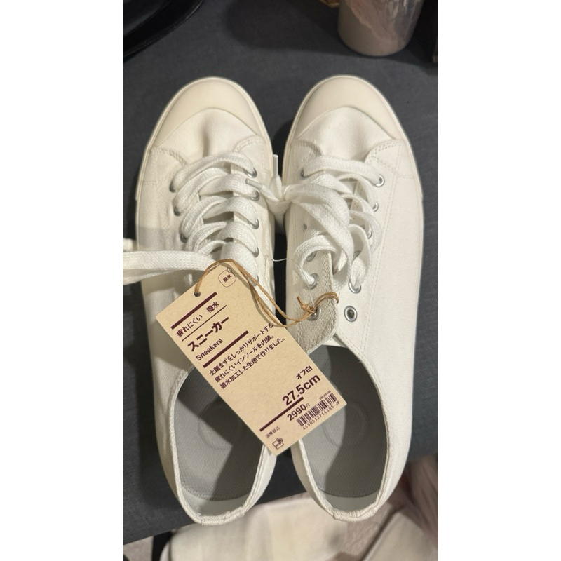 無印良品白色男鞋小白鞋 27.5cm US10 日本購入