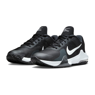 Nike 籃球鞋 Air Max Impact 4 男款 運動鞋 男鞋 氣墊 耐磨 舒適 黑 白 DM1124-001