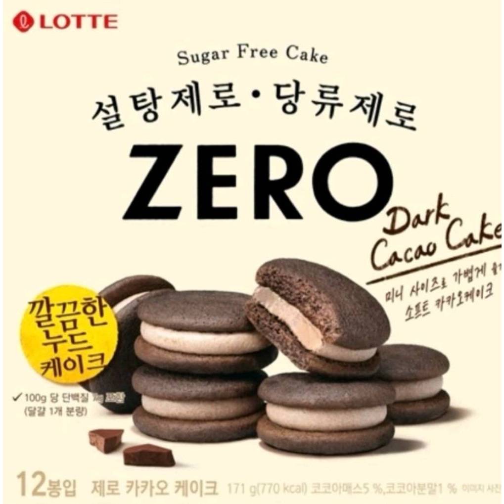 ⏰現貨 LOTTE韓國樂天Zero零糖低卡巧克力派 170g(12入) 新舊包裝混出不挑款