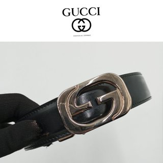 二手真品 GUCCI 皮帶 精品皮帶 女用皮帶 義大利製 76CM G302