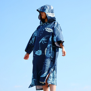 【日本衝浪品牌】 TAVARUA 速乾毛巾衣 毛巾衣 浴巾衣 沙灘巾 扶桑藍