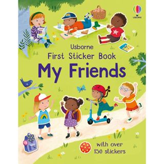 【Usborne】互動遊戲 貼紙書 First Sticker Book My Friends