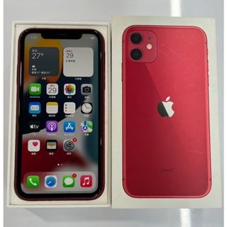 [3C百分百]iPhone 11 128G 紅 外觀9成新 電池健康度74% 6.1 盒裝 蘋果 apple(9)