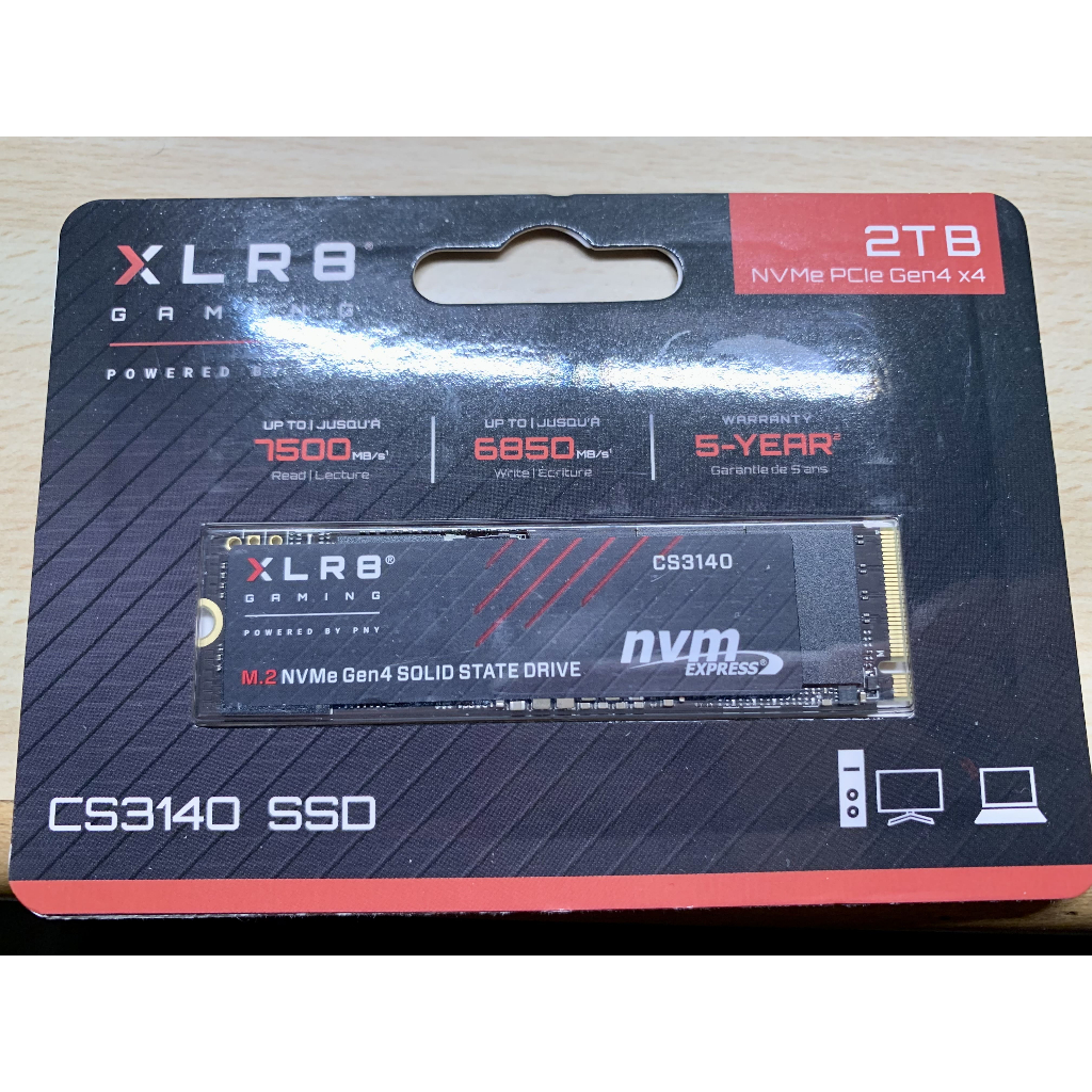 全新公司貨PNY XLR8 CS3140 2TB M.2 2280 Gen4 SSD固態硬碟 PS5擴充