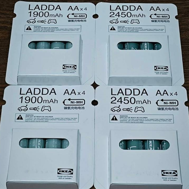 IKEA LADDA 充電電池4號 AAA 3號 AA 日本製造 遙控器 點讀筆 嬰幼兒 玩具 電動