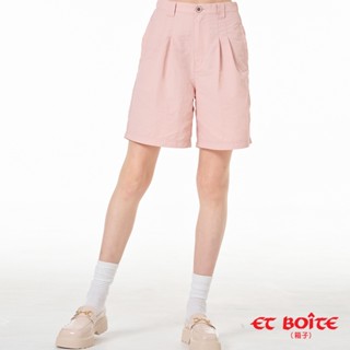 BLUE WAY ET BOiTE 箱子 - 女款 防潑水輕量無彈打摺休閒四分褲