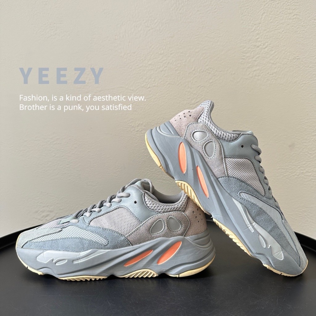 [二手] ADIDAS YEEZY BOOST 700 "INERTIA" 慣性 灰藍 US10 EG7597