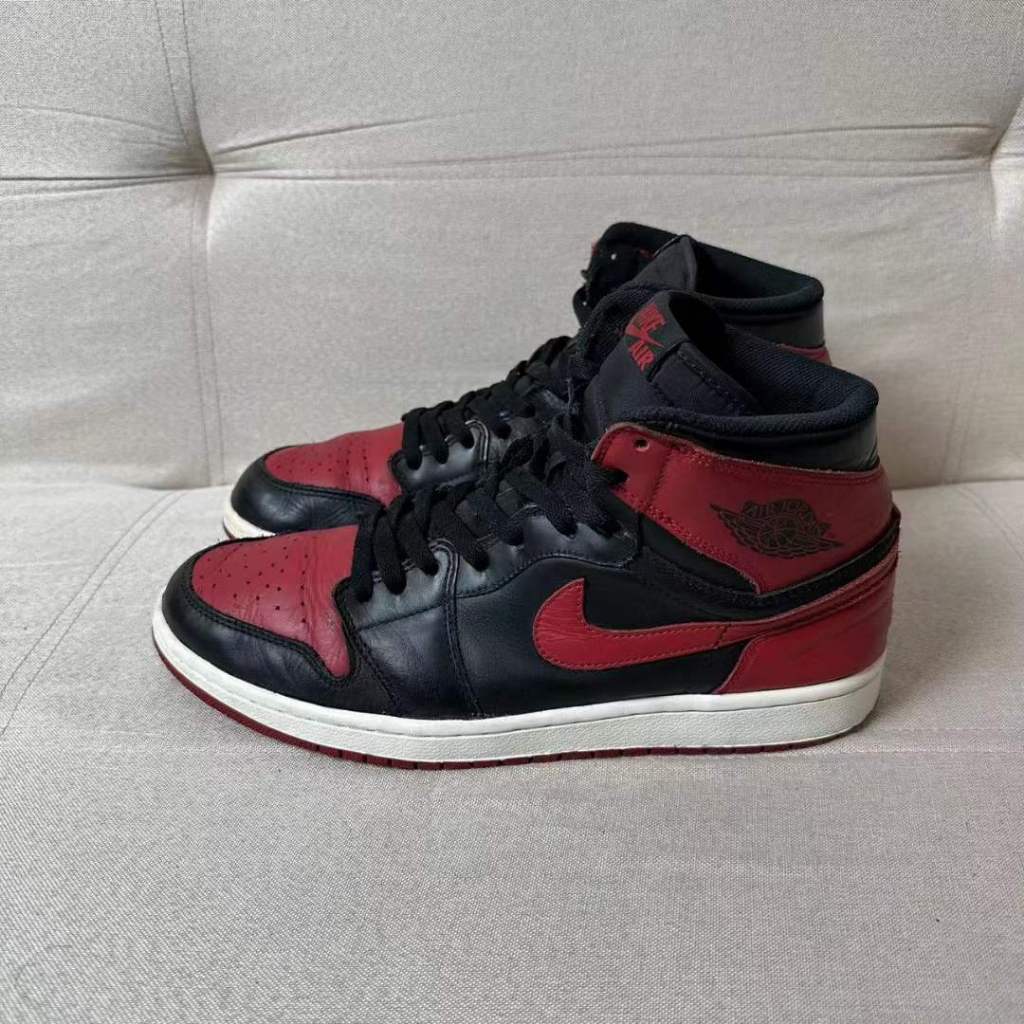 《二手寄賣》Air Jordan 1 黑紅禁穿 US11 無原盒 鞋況佳\