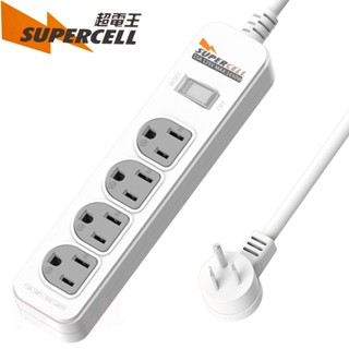 新版安規 臺灣製 超電王 1切4座3P延長線 多孔延長線 延長線 電腦線 SNB314B