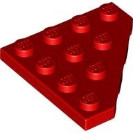磚家 LEGO 樂高 紅色 斜切轉角薄板 平板 Wedge Plate 4x4 Cut Corner 30503