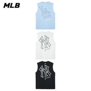 MLB 男女款 背後大Logo涼感背心 道奇/洋基隊 (3ATKB0343-三款任選)【官方旗艦店】