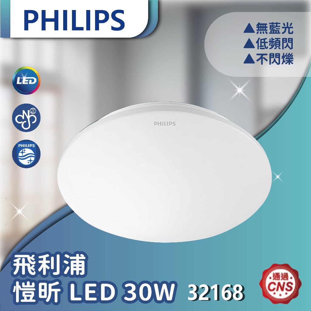 【登野企業】PHILIPS 飛利浦 32168 愷昕 LED 30W 可調亮度  吸頂燈