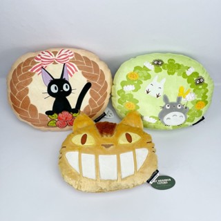 【現貨】吉卜力 宮崎駿系列 可愛刺繡 龍貓 黑貓 靠墊抱枕 絨毛玩偶